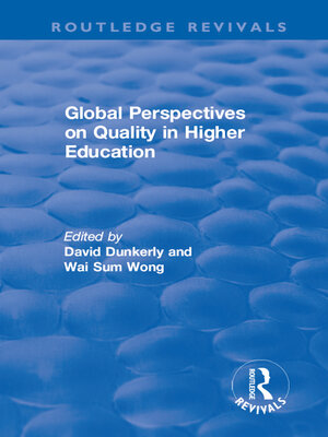 cover image of Global Perspectives on Quality in Higher Education